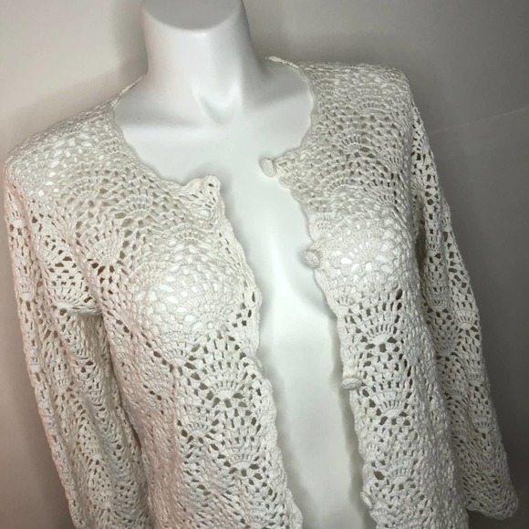 Liz Claiborne Crocheted Cardigan Size XL - Picture 2 of 7
